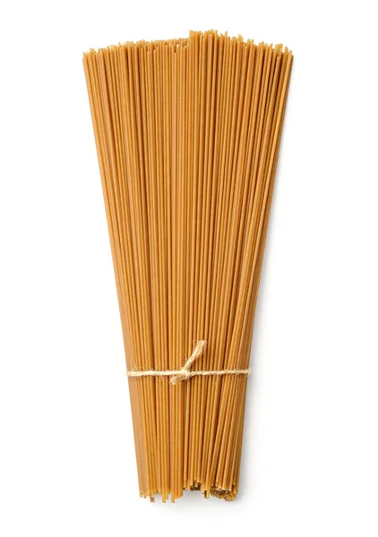 Tied uncooked buckwheat noodles isolated — Stock Photo, Image