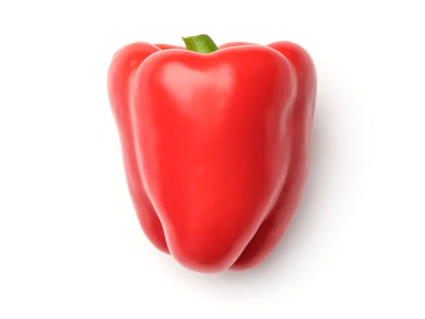 Röd paprika isolerad på en vit — Stockfoto