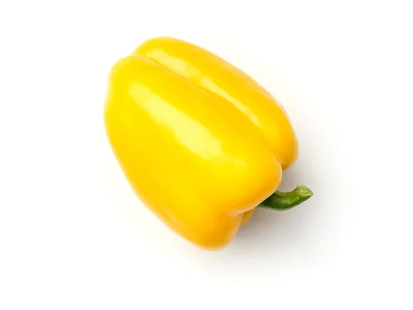 白色背景上孤立的黄色胡椒 — 图库照片