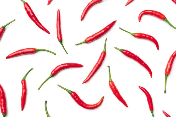 Red hot chili peppar isolerade — Stockfoto