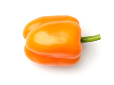 turuncu biber beyaz arkaplanda izole