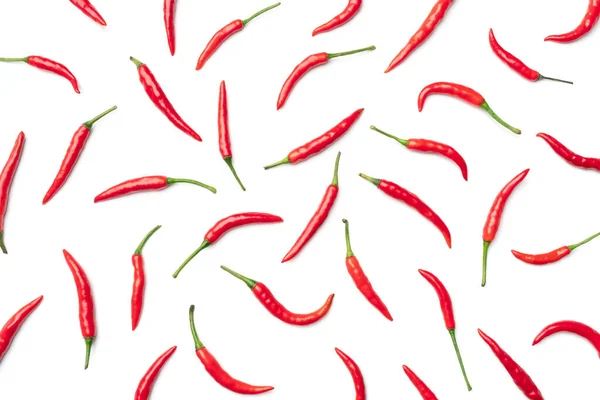 Red hot chili peppar isolerade — Stockfoto