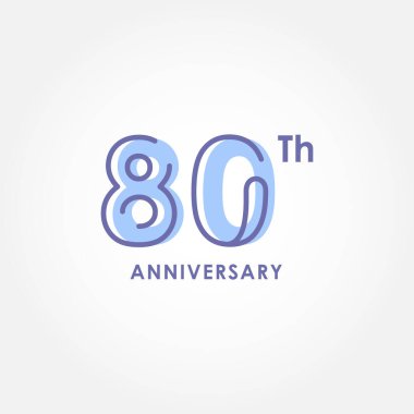 Yıldönümü Zarif Sayı Vektörü Tasarımı