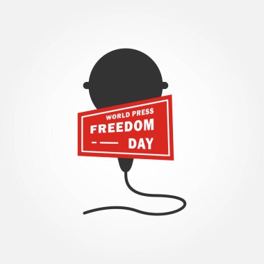 Dünya Basın Özgürlüğü Günü Vektör Tasarımı Çizimi