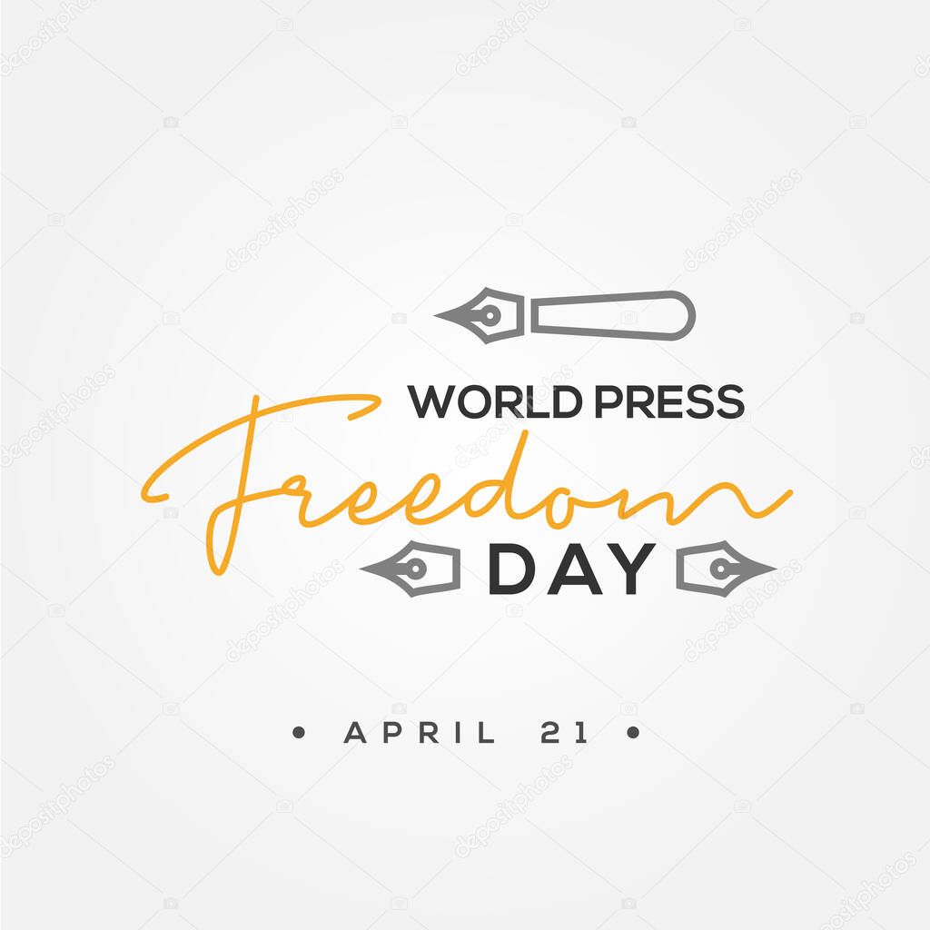 World Press Freedom Day Vector Design Illustration