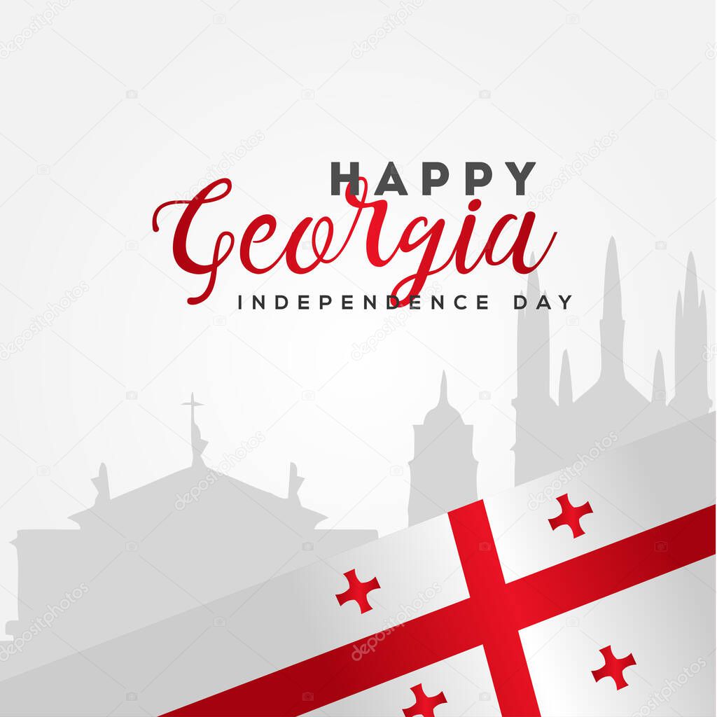 Georgia Independence Day Vector Design Illustration