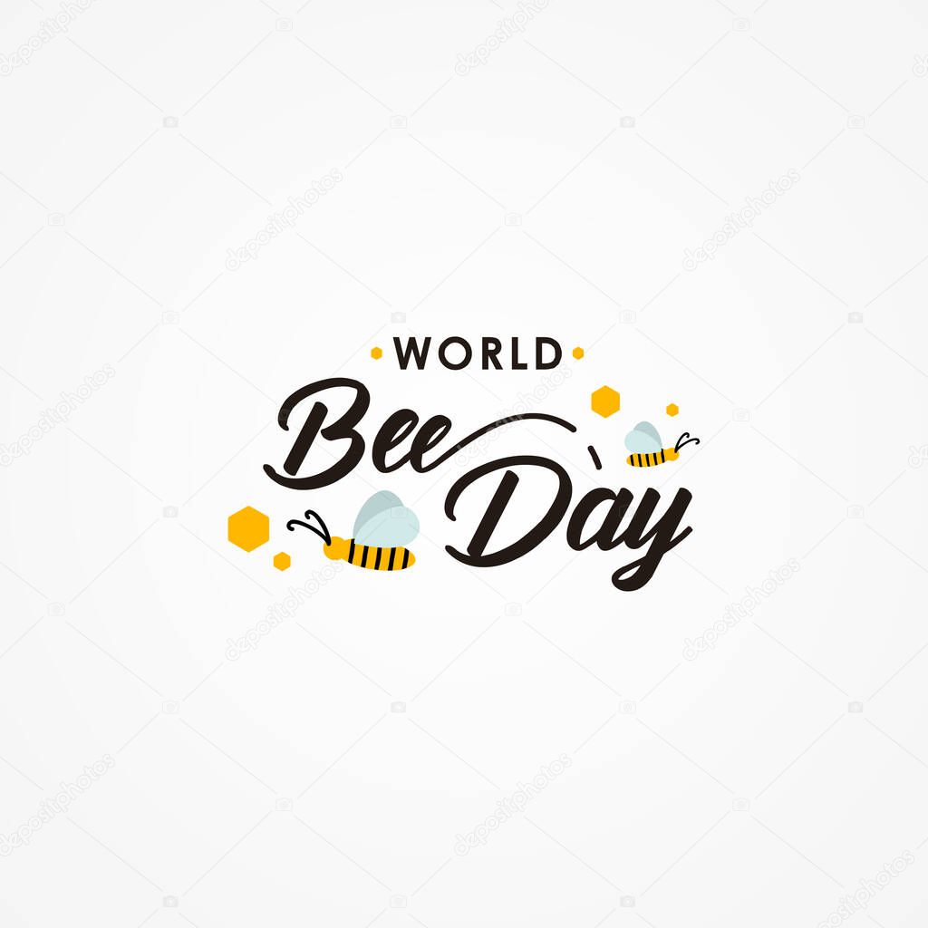 World Bee Day Vector Design Illustration