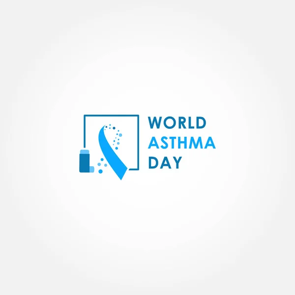 Día Mundial Del Asma Ilustración Del Diseño Vectorial — Vector de stock