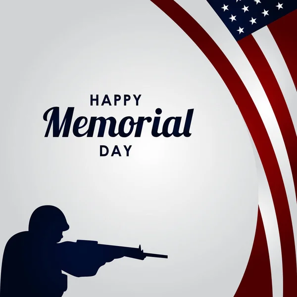 Happy Memorial Day Vector Design Illustration