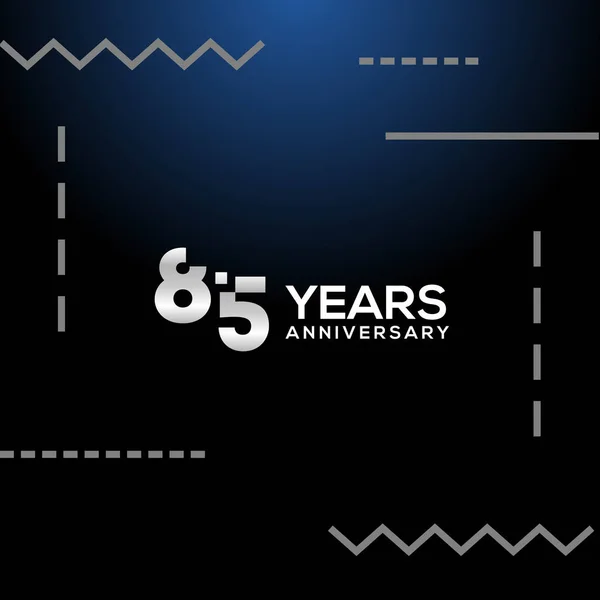 Años Aniversario Número Blanco Diseño Vectores — Vector de stock