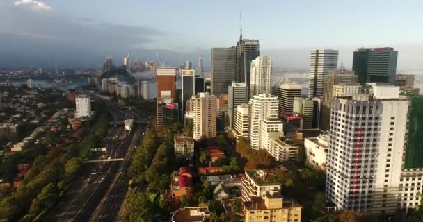 Stadtentwicklung Von North Shore Und North Sydney Aus Arialer Sicht — Stockvideo