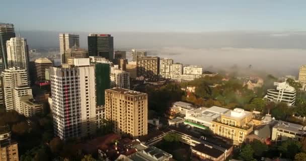 Edificios Gran Altura North Sydney Cbd Panorama Aéreo — Vídeo de stock