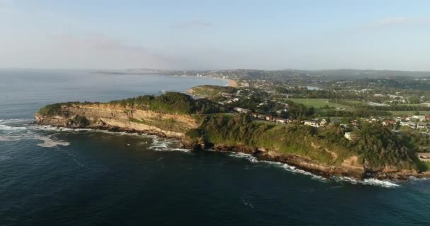 Zeegezicht Van Sydney Noordelijke Stranden Kust Van Stille Oceaan Lucht — Stockvideo
