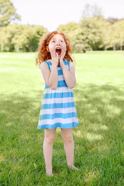 Red-haired Caucasian girl — Stock Photo, Image