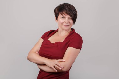  Güzel orta yaşlı kadın.