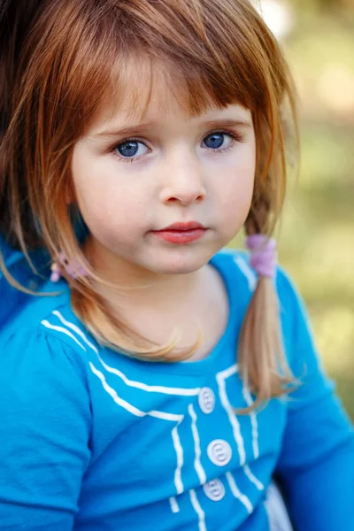 Red-haired little girl — Stock Photo, Image