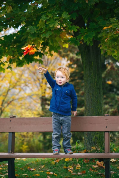 Portret Van Leuke Grappige Schattige Lachende Kaukasische Roodharige Jongen Met — Stockfoto