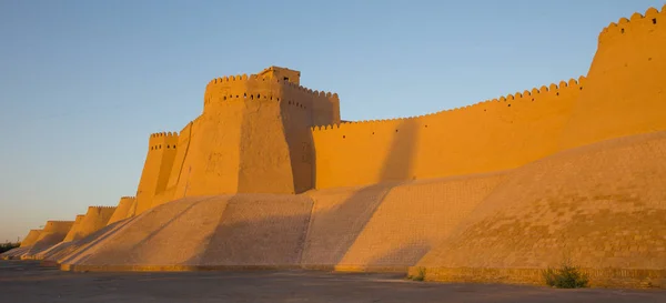 The watch tower above the khuna ark in Khiva, Uzbekistan