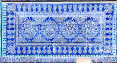 Tosh Hovli Palace, Hiva, özbek seramik karolar ile dekorasyon