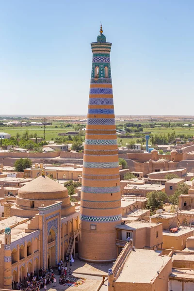 Islam Khodja Minaret w Khiva, Uzbekistan — Zdjęcie stockowe