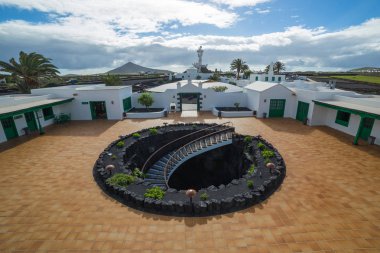 Monumento al Campesino and craft workshop in Lanzarote, Canary I clipart