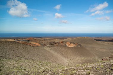 Yangın, Parque Nacional de Timanfaya, Lanzarote, Spai Dağları