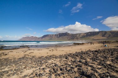 Caleta de Famara, in Lanzarite, Canary Islands