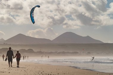 Caleta de Famara, in Lanzarite, Canary Islands