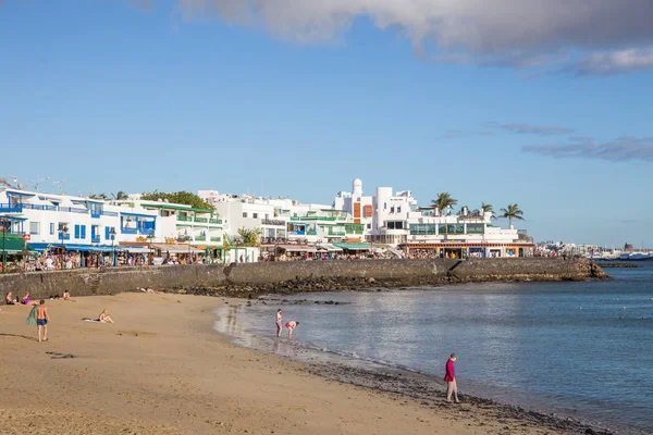 Playa Blanca, in Lanzarote, Spain — Stock Photo, Image