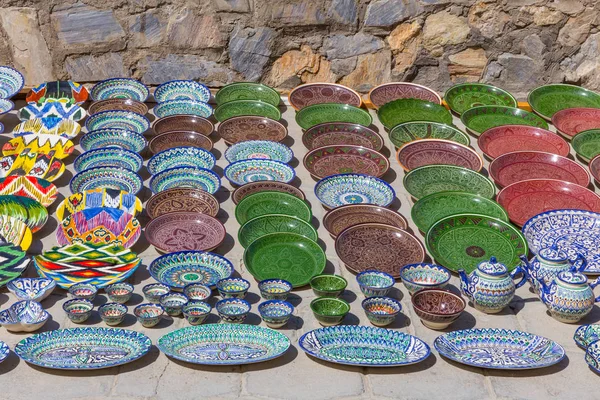 Ceramica tipica di Bukhara, Uzbekistan — Foto Stock