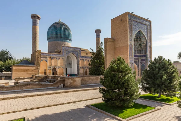Gur E 埃米尔陵墓，在撒马尔罕，乌兹别克斯坦 — 图库照片