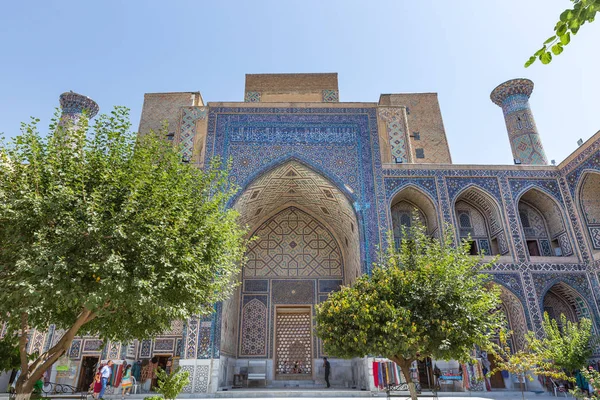 Mosaik i Ulug Beg Madrasah i Samarkand, Uzbekistan — Stockfoto