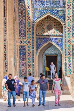 Semerkand, Özbekistan'a Türbeler Şah-i-Zinda, cadde
