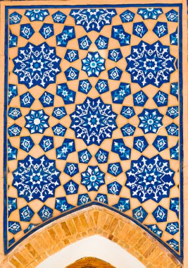 Ulugh mozaik yalvarıyorum medrese Semerkand, Özbekistan'a