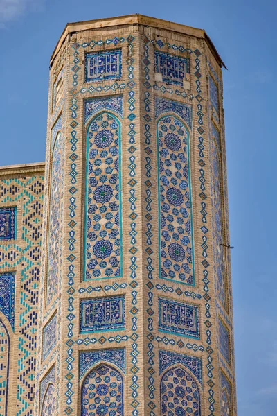 Detalhe da Mesquita Bibi-Khanym em Samarcanda, Uzbequistão — Fotografia de Stock