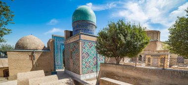 Semerkand, Özbekistan'a Türbeler Şah-i-Zinda, cadde