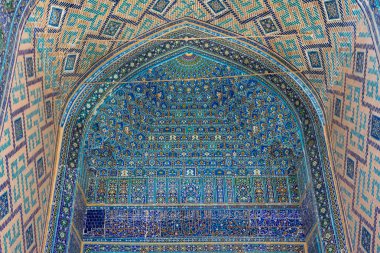 Ulugh mozaik yalvarıyorum medrese Semerkand, Özbekistan'a