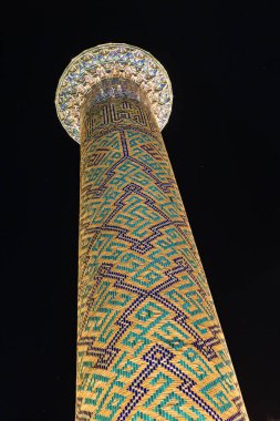 Semerkand, Özbekistan'a Sher-Dor medrese görünümünü