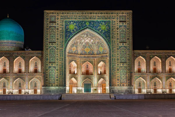 Semerkand, Özbekistan'a Tilya Kori medrese — Stok fotoğraf