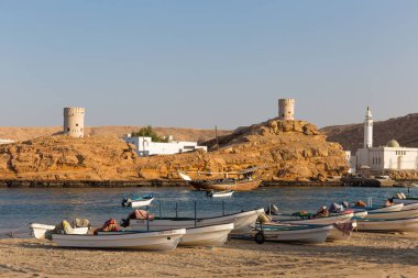 Sur, Umman - 25 Kasım 2017: Balıkçı tekneleri bay sur, Umman.