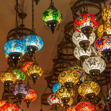 Souk Nizwa, Umman, güzel Arap lambalar