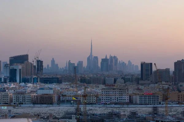 Панорамним видом на Дубай від Deira хмарочос — стокове фото