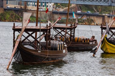 Rebelos, tipik şarap tekneleri, Porto, Portekiz