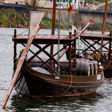 Rebelos, tipik şarap tekneleri, Porto, Portekiz