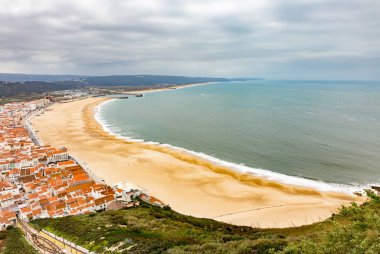 Portekiz Merkezi Nazare beach