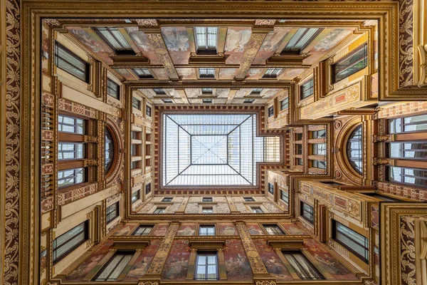 Rome Italy August 2019 Galleria Sciarra Built 1885 1888 Courtyard — Stock fotografie