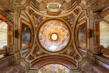 ROME, ITALY - AUGUST 11, 2019: The Church of St. Ignatius of Loyola at Campus Martius, inRome, Italy 