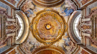 ROME, ITALY - AUGUST 11, 2019: The Basilica of Saint Sabina, a historic church on the Aventine Hill in Rome, Italy 