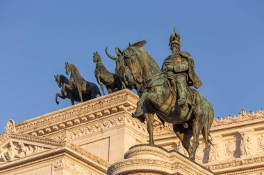 ROME, ITALY - AUGUST 10, 2019: Victor Emmanuel II Monument, also called Altar of theFatherland, in Rome, Italy 
