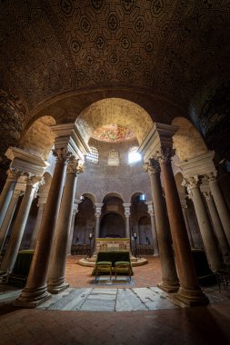ROME, ITALY - AUGUST 10, 2019: the Mausoleum of Santa Costanza in Rome, Italy